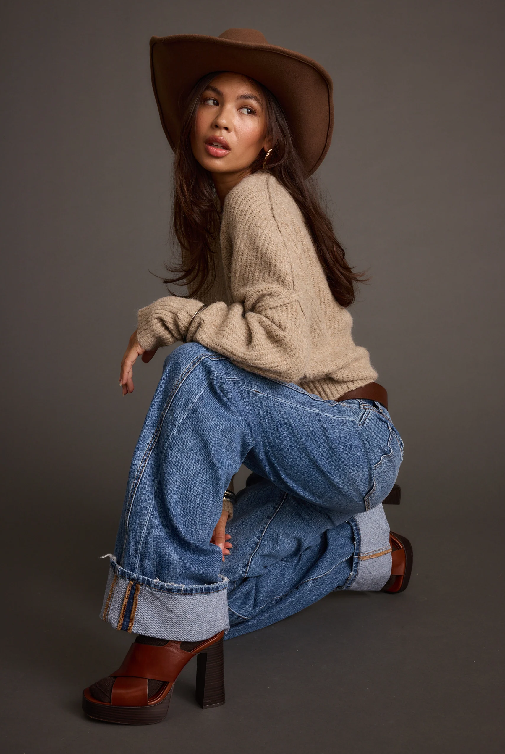 Shae Taupe Pullover Sweater 3