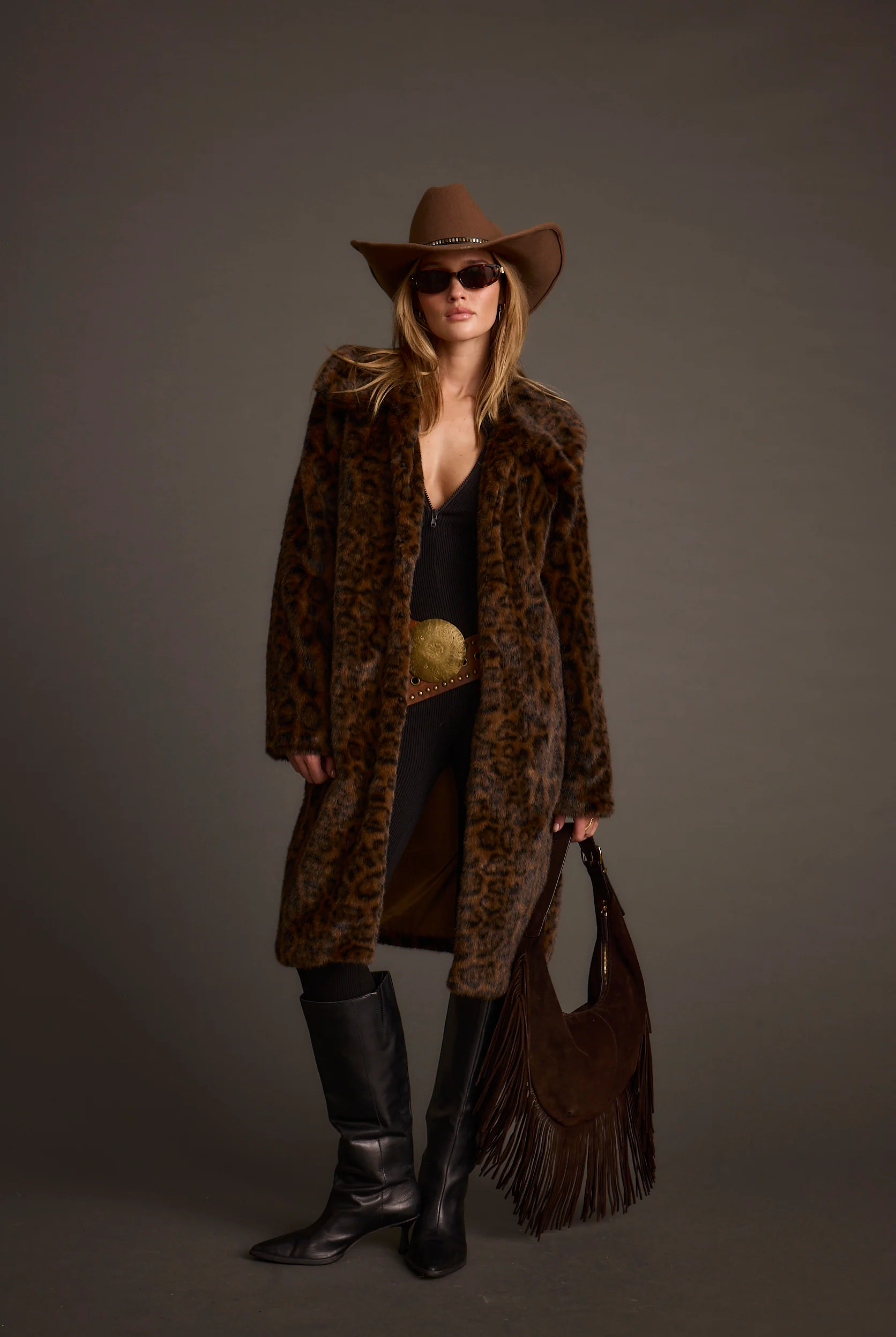 Rochelle Leopard Faux Fur Coat 2