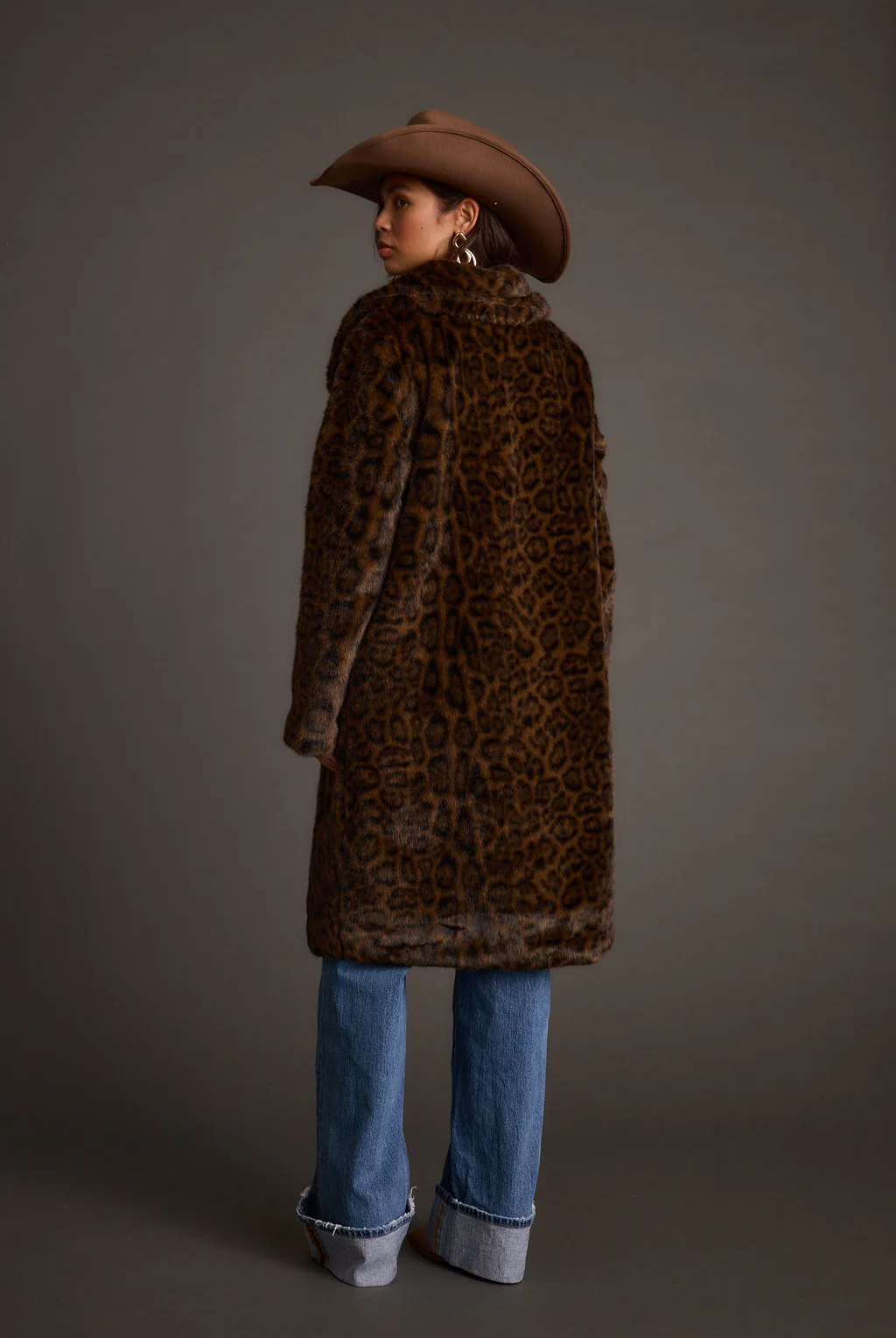 Rochelle Leopard Faux Fur Coat 3